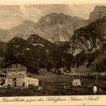 Die Kaindlhütte gegen den Scheffauer Kaiser