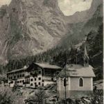 Kaisergebirge, Unterkunftshaus Hinterbärenbad m.d.kl. Halt.
