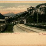 St.Anton/Arlberg - St.Anton, Tunnelmundloch und Lottdenkmal