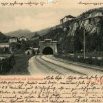 St.Anton/Arlberg - St. Anton, tunnelmundloch und Lottdenkmal