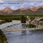 Villach/Kärnten - Villach, Draubrücke m. d. Mittagskogel