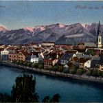 Villach/Kärnten - Villach, mit den Karawanken und Mittagskogel