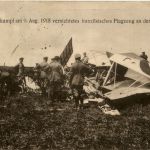 Durch Luftkampf 1915 vernichtetes französisches Flugzeug - Feldpost