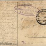 Durch Luftkampf 1915 vernichtetes französisches Flugzeug - Feldpost