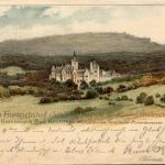 Gruss aus Schloss Friedrichshof bei Kronberg - Litho