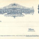 Frankfurt - 100 jährige Geburtstagsfeier Kaiser Wilhelm I 1897 - Litho - Ganzsache
