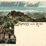 Gruss vom Rigi - Litho