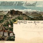 Gruss vom Rigi - Litho