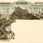 Rigi Kulm - Schreibers Hotel - Litho