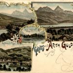 Gruss aus Arth Goldau - Litho