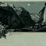 Lauterbrunnen - Staubbach - Litho