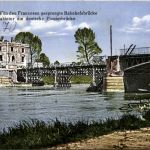 Von den Franzosen gesprengte Bahnhofsbrücke