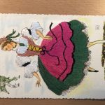 Fetes des Vignerons - Bestickte Karte