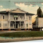 Cristobal - Quarter Masters Office and Statue of Columbus