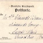 In den Ruinen der Hochburg - Künstlerkarte C. Biese