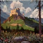 Tarasp - Künstlerkarte Paolo Kutscha