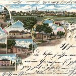 Gruss vom Truppenübungsplatz bei Hagenau - Litho