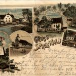 Gruss aus dem Spreewald - Burg - Litho