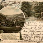 Gruss aus bad Lauterberg - Litho - Bahnpost Stempel