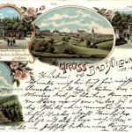 Gruss aus bad Wildungen - Litho