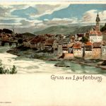 Gruss aus Laufenburg - Litho