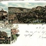 Gruss aus Pottenstein - Litho