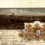 Schwabach - Gruss von der Schwabacher Kirchweih 1900 - Litho