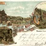 Gruss aus Restaurant Nachtigal Bommern - Litho