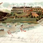 Gruss aus Königstein bei Hattingen - Litho