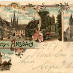 Gruss aus Ansbach - Litho