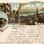 Gruss aus Linz am Rhein - Litho