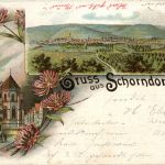 Gruss aus Schorndorf - Litho