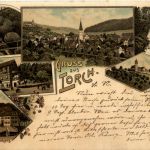 Gruss aus Lorch - Litho
