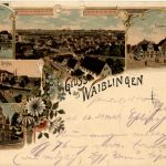 Gruss aus Waiblingen - Litho