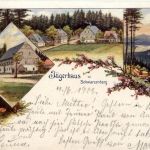 Jägerhaus bei Schwarzenberg - Litho