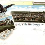 Gruss aus Villa Weidegg bei Flawyl - Litho