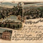 Gruss aus Auerbach - Litho