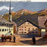 Zouz - Dorfplatz mit Weiss Kreuz
