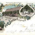 Gruss aus Sottorf bei Harburg - Rosengarten - Litho