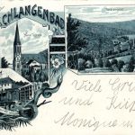 Gruss aus Bad Schlangenbad - Litho