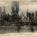 Perwyse - L Eglise bombardee