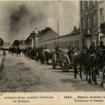 Tirlemont - Belgian Artillery leaving
