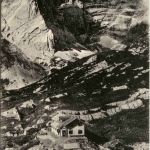 Gesäuse, Hesshütte mit Hochtor Gugelgrat und Tellersack