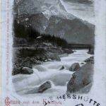 Gesäuse, Hesshütte am Hochthor, Gruss aus dem Ennsthale,