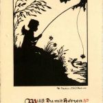 Scherenschnitt - Angeln