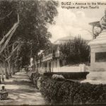 Suez - Avenue to the Monument Wagham at Port Tewfik
