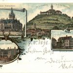 Leuchtenburg bei Kahla - Litho