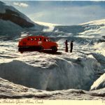 Snowmobile on Athabaska Glacier Canada
