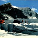 Snowmobile Crevasse Athabaska Glacier Canada