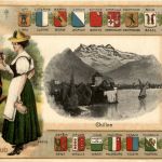 Chillon - Litho Prägekarte